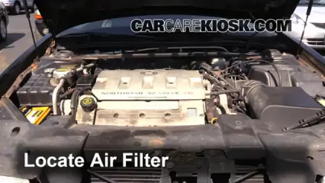 2000 Cadillac Eldorado ESC 4.6L V8 Filtro de aire (motor) Cambio